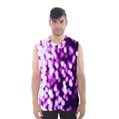 Bokeh Background In Purple Color Men s Basketball Tank Top