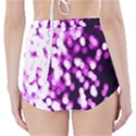 Bokeh Background In Purple Color High-Waisted Bikini Bottoms View2