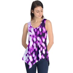 Bokeh Background In Purple Color Sleeveless Tunic