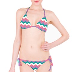 Chevron Pattern Colorful Art Bikini Set by Amaryn4rt