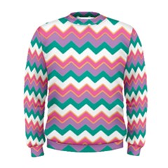 Chevron Pattern Colorful Art Men s Sweatshirt by Amaryn4rt