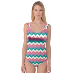 Chevron Pattern Colorful Art Princess Tank Leotard 