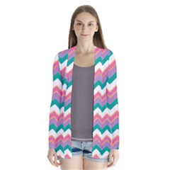 Chevron Pattern Colorful Art Cardigans