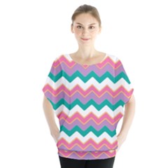 Chevron Pattern Colorful Art Blouse