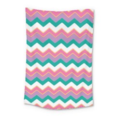 Chevron Pattern Colorful Art Small Tapestry