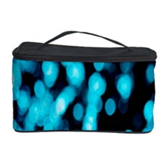 Bokeh Background In Blue Color Cosmetic Storage Case