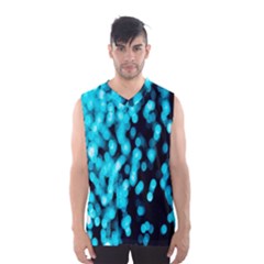 Bokeh Background In Blue Color Men s Basketball Tank Top