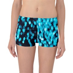 Bokeh Background In Blue Color Boyleg Bikini Bottoms