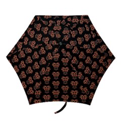 Dark Conversational Pattern Mini Folding Umbrellas by dflcprints