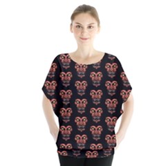 Dark Conversational Pattern Blouse