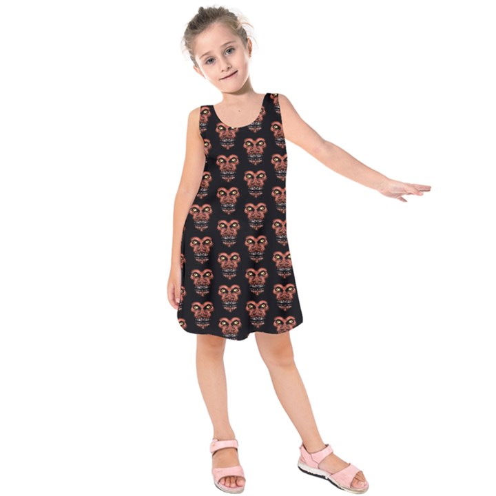 Dark Conversational Pattern Kids  Sleeveless Dress