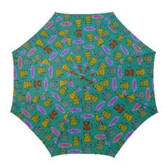 Meow Cat Pattern Golf Umbrellas