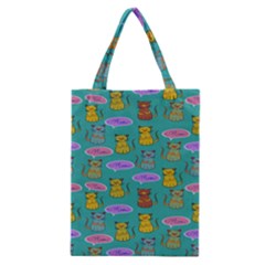 Meow Cat Pattern Classic Tote Bag by Amaryn4rt