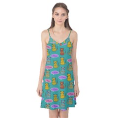 Meow Cat Pattern Camis Nightgown