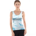 Blue Tiger Animal Pattern Digital Tank Top View1