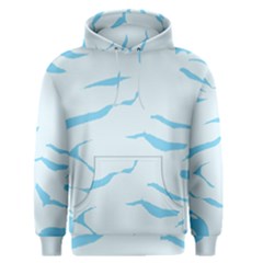 Blue Tiger Animal Pattern Digital Men s Pullover Hoodie by Amaryn4rt