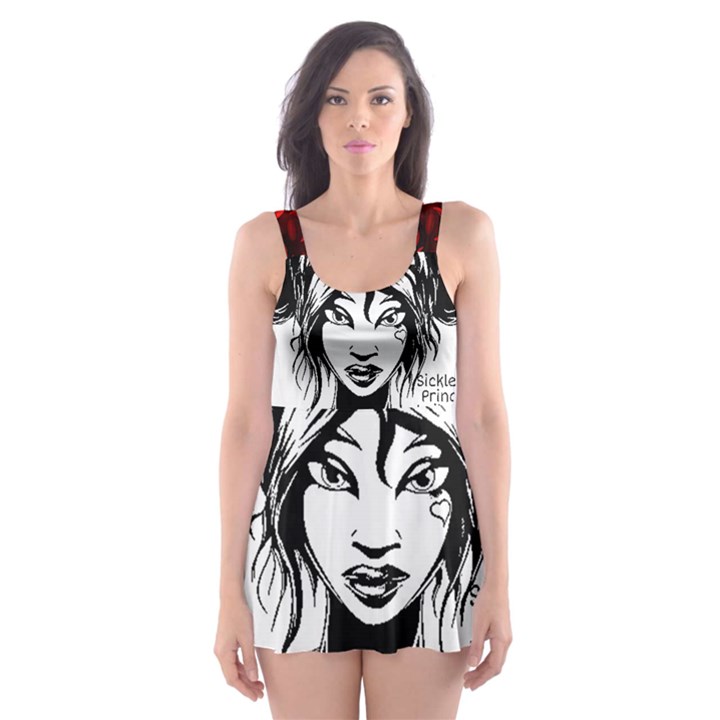 Sickle Cell Is Me Picsart 1482705574799 Skater Dress Swimsuit