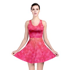 Abstract Red Octagon Polygonal Texture Reversible Skater Dress by TastefulDesigns