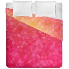 Abstract Red Octagon Polygonal Texture Duvet Cover Double Side (california King Size) by TastefulDesigns