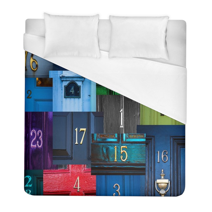 Door Number Pattern Duvet Cover (Full/ Double Size)