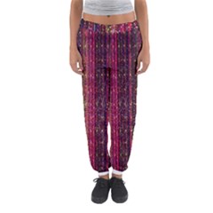 Colorful And Glowing Pixelated Pixel Pattern Women s Jogger Sweatpants by Amaryn4rt