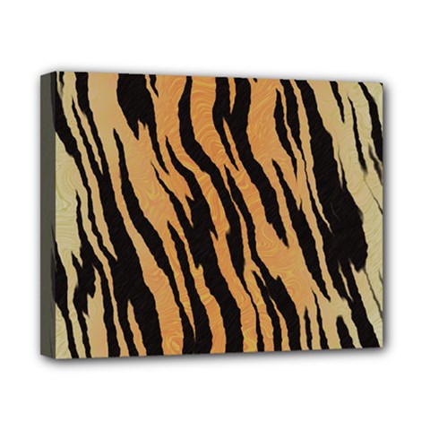 Tiger Animal Print A Completely Seamless Tile Able Background Design Pattern Canvas 10  X 8  by Amaryn4rt