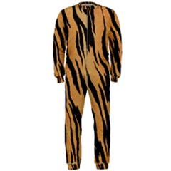 Tiger Animal Print A Completely Seamless Tile Able Background Design Pattern Onepiece Jumpsuit (men)  by Amaryn4rt