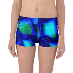 Blue Scales Pattern Background Boyleg Bikini Bottoms by Amaryn4rt