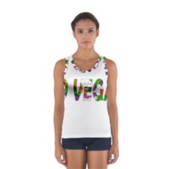 Go Vegan Women s Sport Tank Top  by Valentinaart