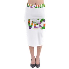 Go Vegan Midi Pencil Skirt by Valentinaart