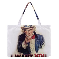 Uncle Sam Medium Zipper Tote Bag by Valentinaart