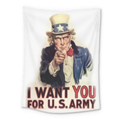 Uncle Sam Medium Tapestry by Valentinaart