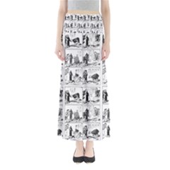 Old Comic Strip Maxi Skirts by Valentinaart