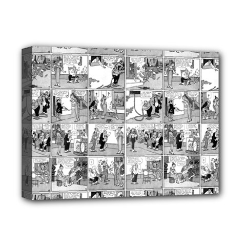 Old Comic Strip Deluxe Canvas 16  X 12   by Valentinaart