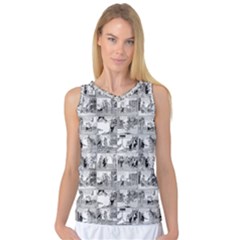 Old Comic Strip Women s Basketball Tank Top by Valentinaart