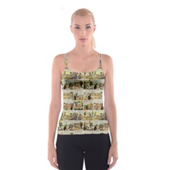 Old Comic Strip Spaghetti Strap Top by Valentinaart