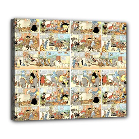 Old Comic Strip Deluxe Canvas 24  X 20   by Valentinaart