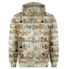 Old Comic Strip Men s Zipper Hoodie by Valentinaart