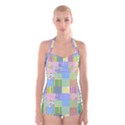 Old Quilt Boyleg Halter Swimsuit  View1