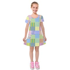 Old Quilt Kids  Short Sleeve Velvet Dress