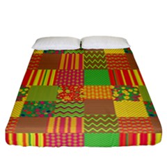 Old Quilt Fitted Sheet (california King Size)