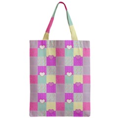 Old Quilt Zipper Classic Tote Bag by Valentinaart