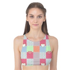 Patchwork Tank Bikini Top