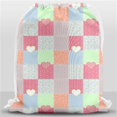 Patchwork Drawstring Bag (large) by Valentinaart