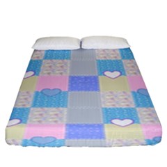 Patchwork Fitted Sheet (king Size) by Valentinaart