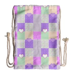 Patchwork Drawstring Bag (large) by Valentinaart