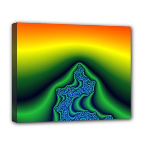 Fractal Wallpaper Water And Fire Deluxe Canvas 20  X 16   by Amaryn4rt