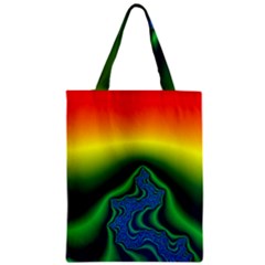 Fractal Wallpaper Water And Fire Zipper Classic Tote Bag by Amaryn4rt