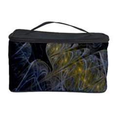 Fractal Wallpaper With Blue Flowers Cosmetic Storage Case by Amaryn4rt