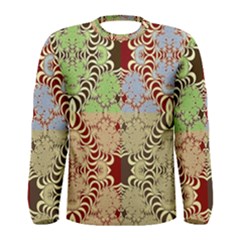 Multicolor Fractal Background Men s Long Sleeve Tee by Amaryn4rt